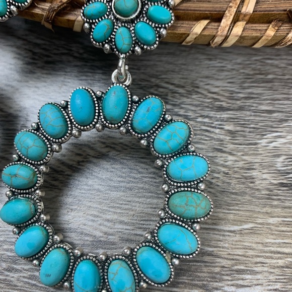 In The Valley Earrings - Turquoise - Picture 2 of 4